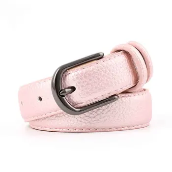 

New ladies belt wild fashion retro gun black alloy buckle stone pu belt jeans 7 color optional