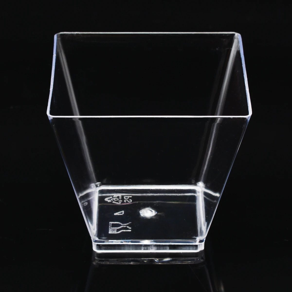 50Pcs 60ml Plastic Dessert Cup for Dessert Pudding Mousses Yogurt Jelly Clear Dish Portion Containers Decor