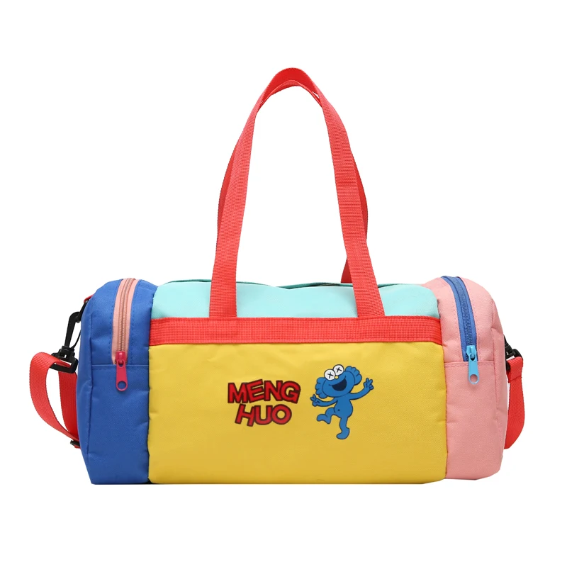 Canvas Casual Totes Women Handbag Short Distance Folding Unisex Luggage