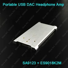ES9018K2M ES9018 Hi-Fi Батарея USB усилитель наушников DAC SA9123 24bit 192 кГц мини USB ЦАП Звуковая карта для мобильного телефона из поликарбоната
