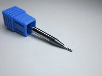

10PCS DIA 1mm HRC45 four 4 flutes Tungsten Carbide End Mills Flat milling cutter wholesale CNC machine for steel mold steel