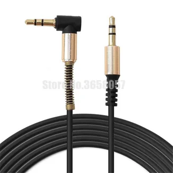 

1000pcs Audio Cable 90 Degree Right Angle 1m 3ft 3.5mm Stereo AUX Auxiliary Car Extension accessory Bundles for Mobile phone
