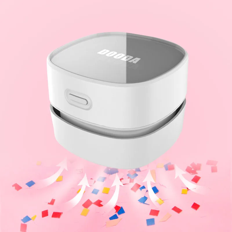  TUTU Desk Set Portable Desktop Cleaner Mini Desk recharge Vacuum Cleaner for School Classroom Offic