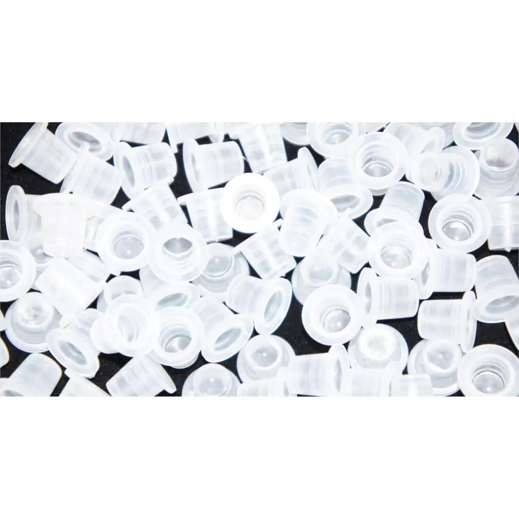 

2500 Pcs 8mm Small Tattoo Ink Cups Caps for Needle Tip Grip Power Supply Sm