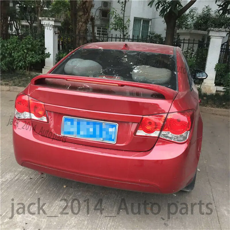 Для Chevrolet Cruze 2009 2010 2011 2012 2013 ABS задний багажник спойлер заднего крыла гладкая
