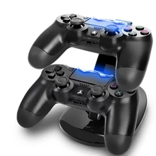 Джойстик PS4 Зарядное устройство Play Station 4 двойной микро-usb зарядное устройство подставка держатель для SONY Playstation 4 PS4 контроллер