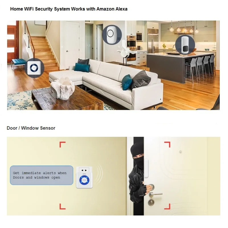 home alarm with chime