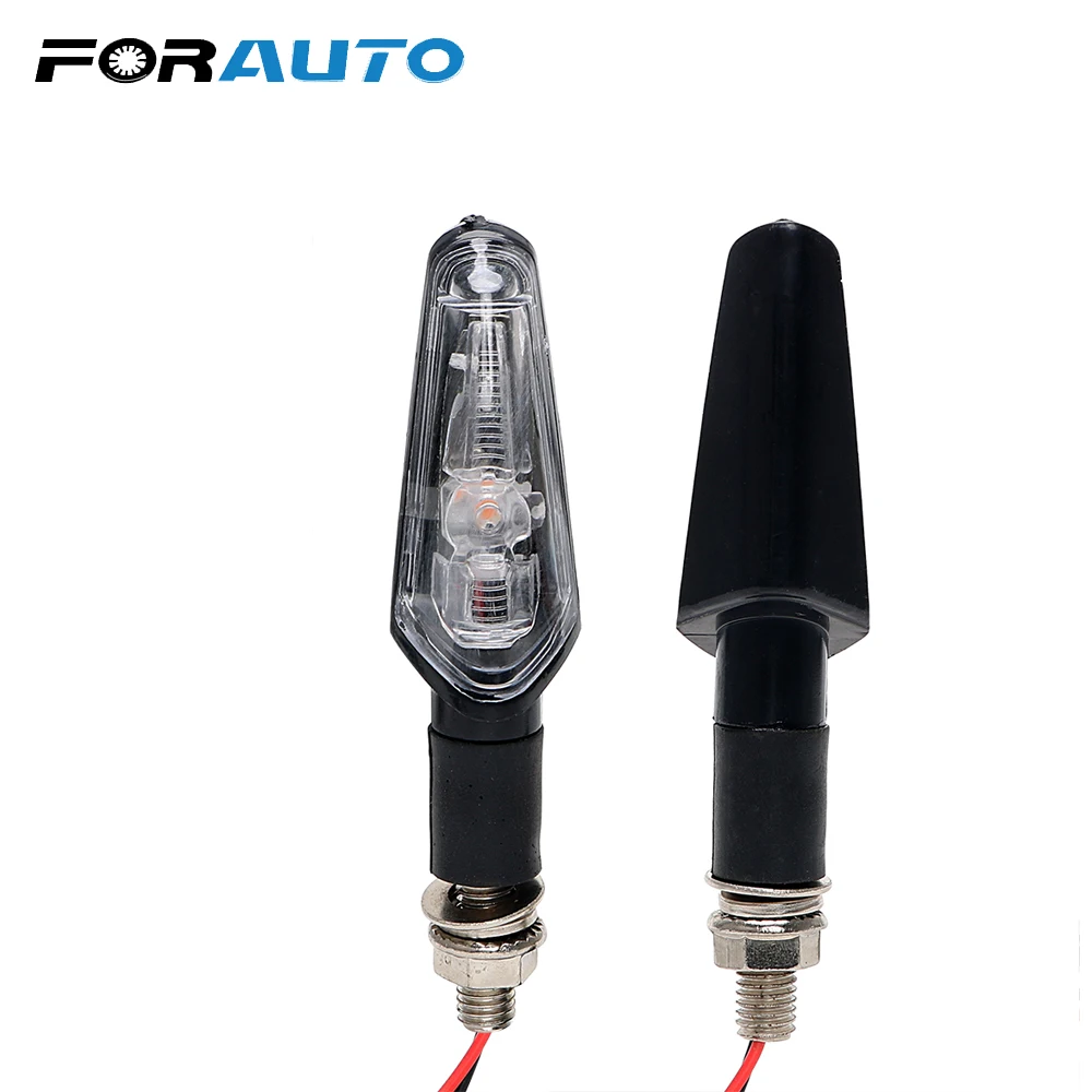 

FORAUTO Motorcycle Accessories Universal Blinker Indicator Lamps 2Pcs/set Motorcycle Turn Signal Lights Amber LED Motos