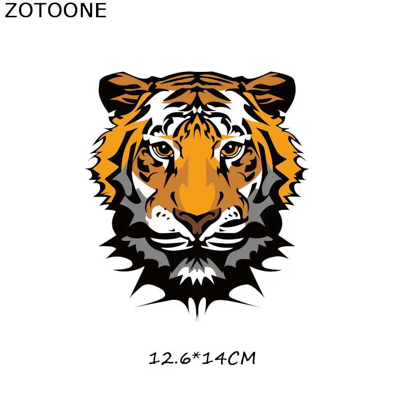 ZOTOONE тигры леопарды патчи для одежды наклейка термопереноса аппликации на