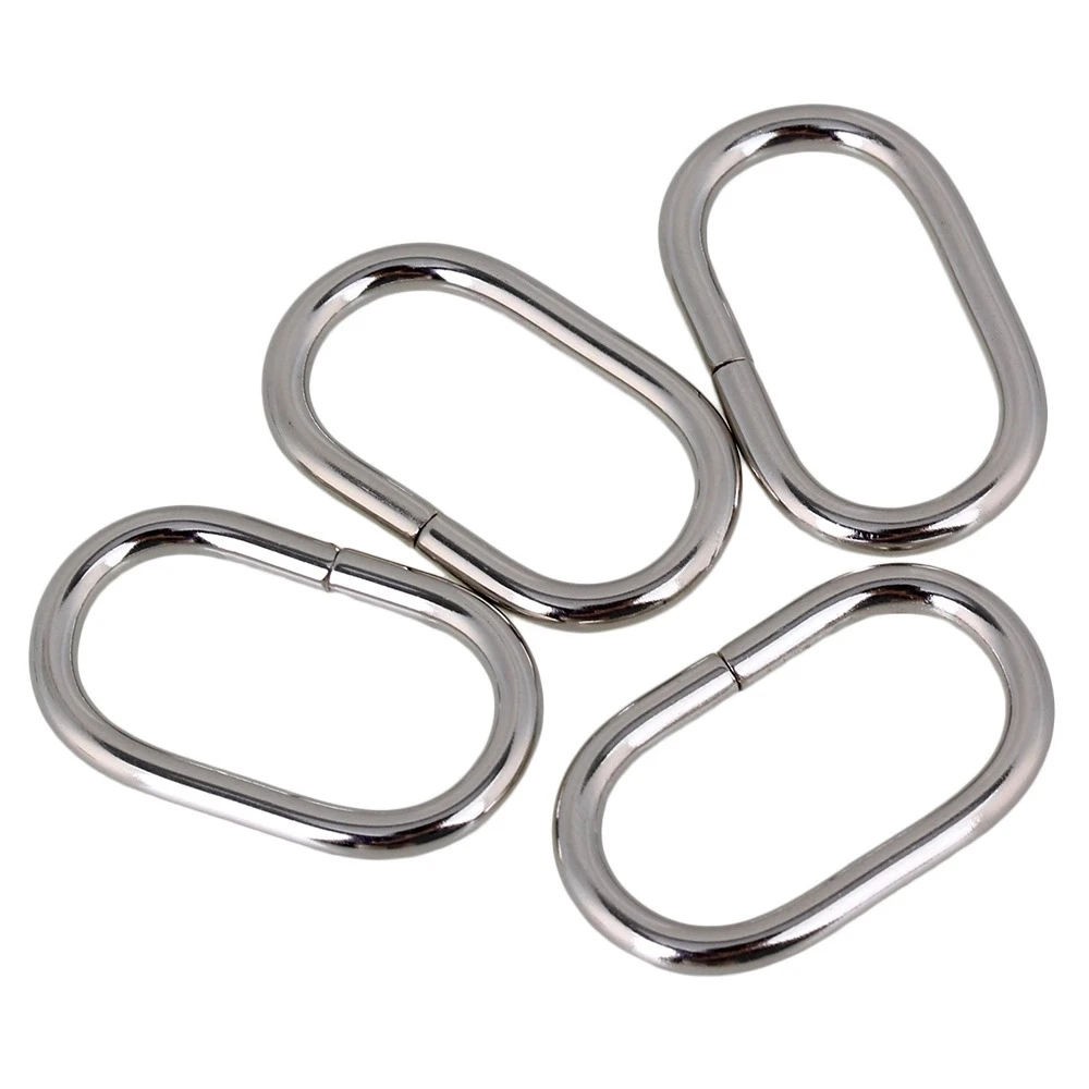 

20 pcs Multifunctional 2.5cm Silver Color Metal with Iron Wire Oval Ring Clips