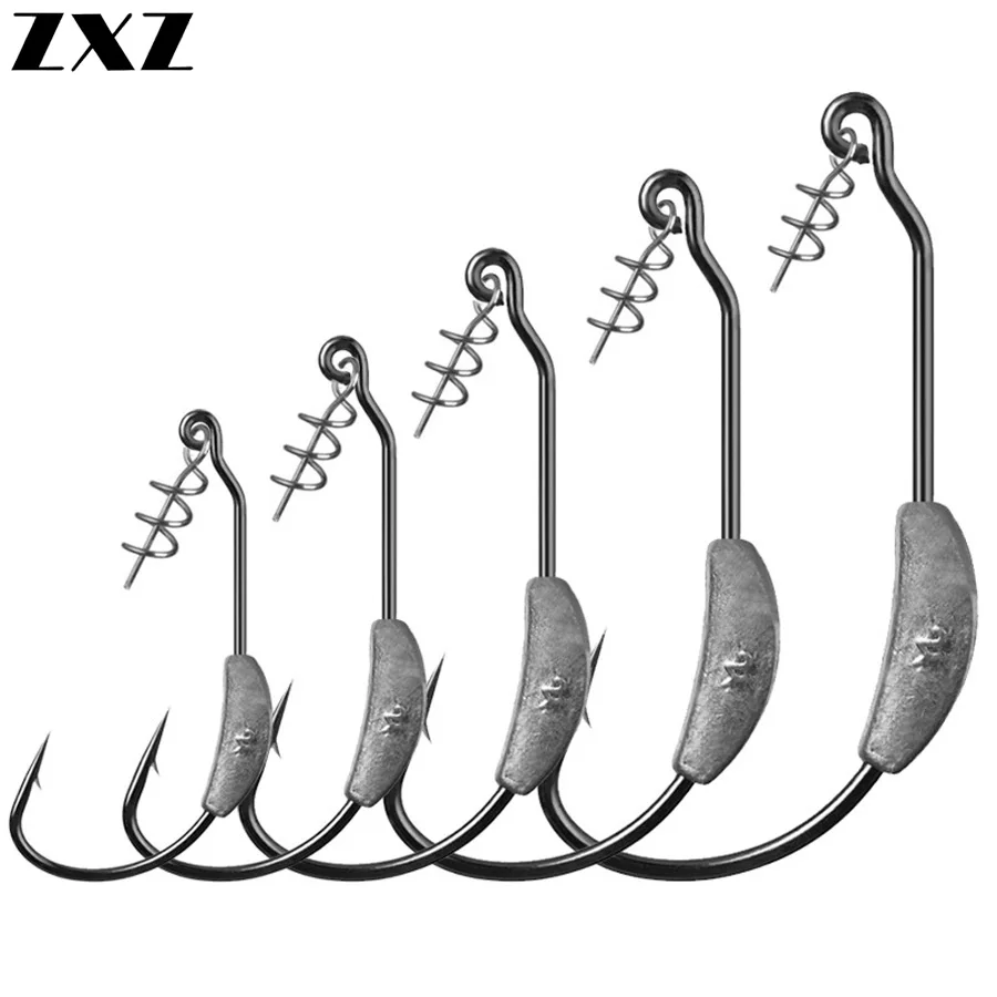 

20pcs Fishing Crank Hooks with Lead Jig Head Hook Lure Hard Baits Soft Worm Fishing Jigging Hook Brothers 2g/2.5g/3g/5.25g/7g