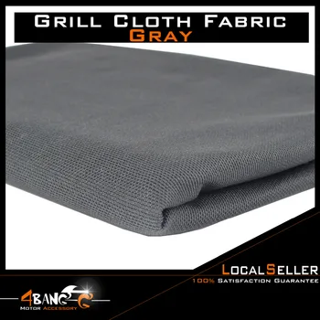 

Gray Grill Cloth Stereo Mesh Fabric For Speaker Repair Acoustic Speaker 72" x 55"