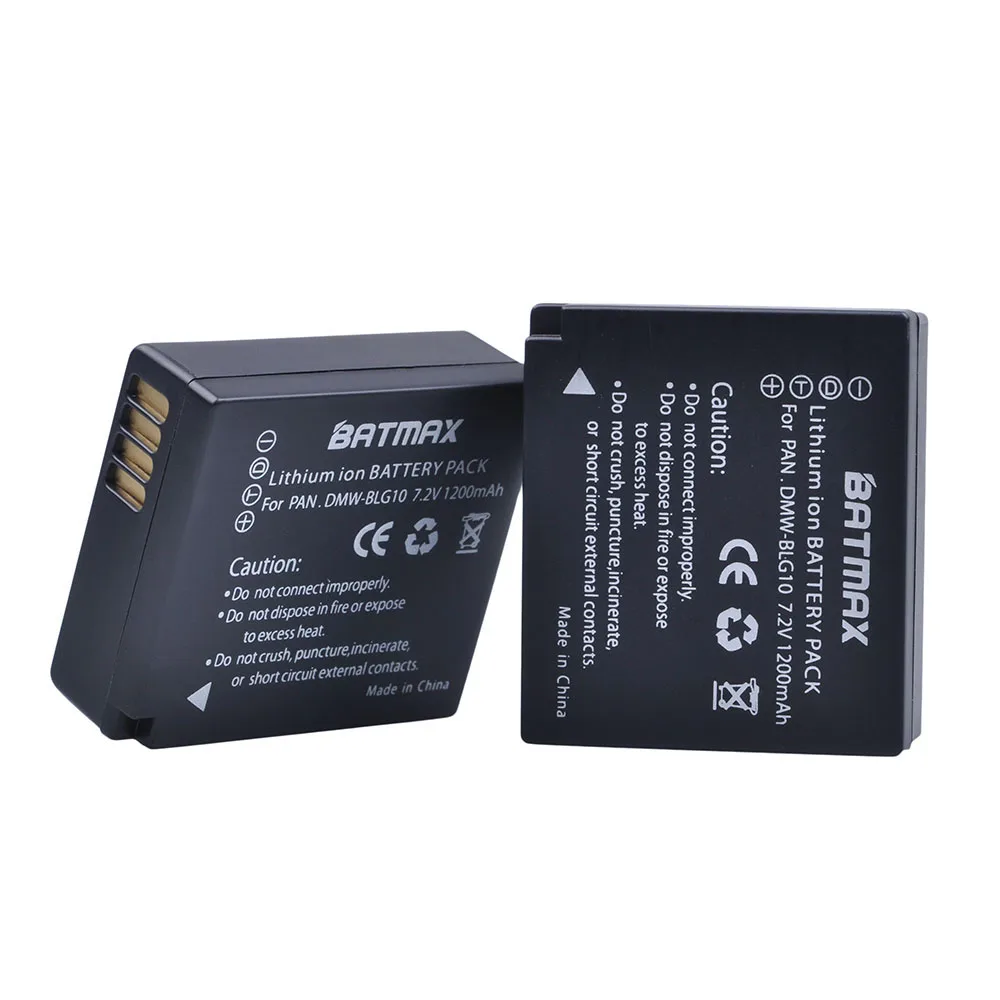 Аккумуляторы BLG10E BLG10PP BLE9 BLE9E для Panasonic 2 шт. батарейки Lumix DMC GF6 GX7 GF3 GF5 ZS100 ZS60 LX100 GX85 и