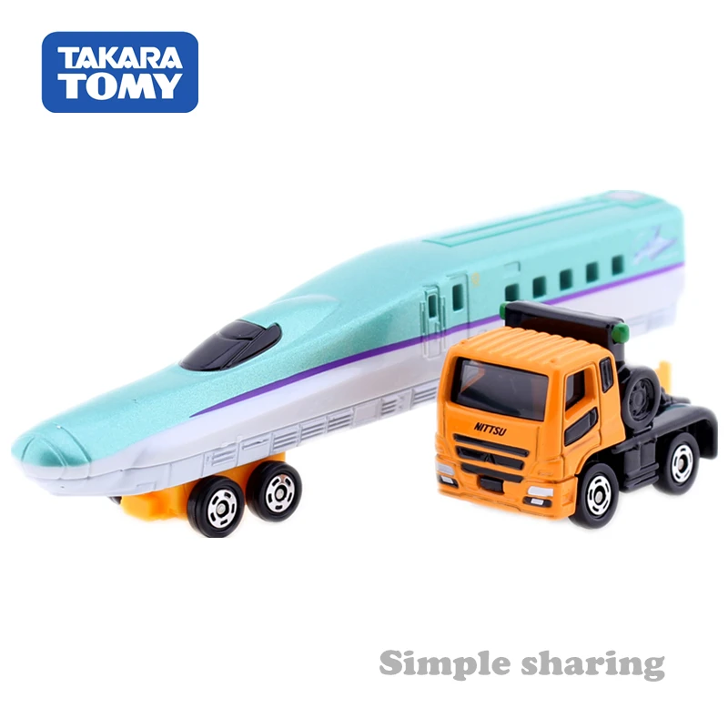 Takara Tomy Tomica Mitsubishi Shinkansen H5 Hayabusa Transporter No.122 набор моделей автомобилей Литые горячие