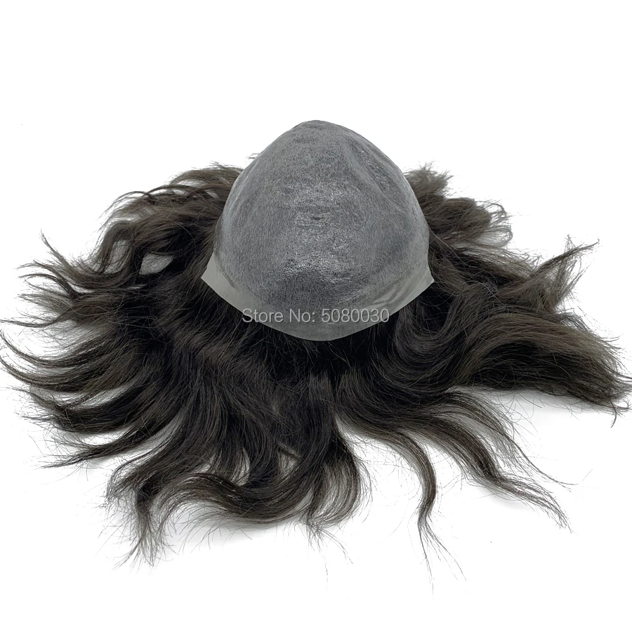 Инъекции узел кожи база мужские волосы Замена человеческих волос парик для мужчин FedEx DHL