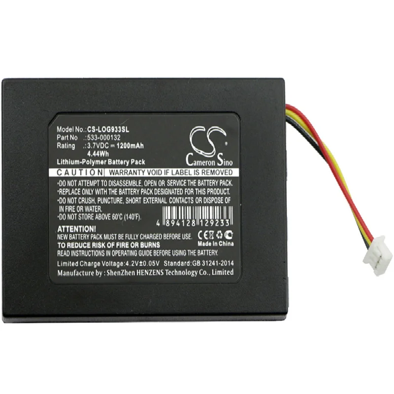 Аккумулятор Cameron Sino 1200mAh 533-000132 для logitech G533, G933 - Цвет: Black