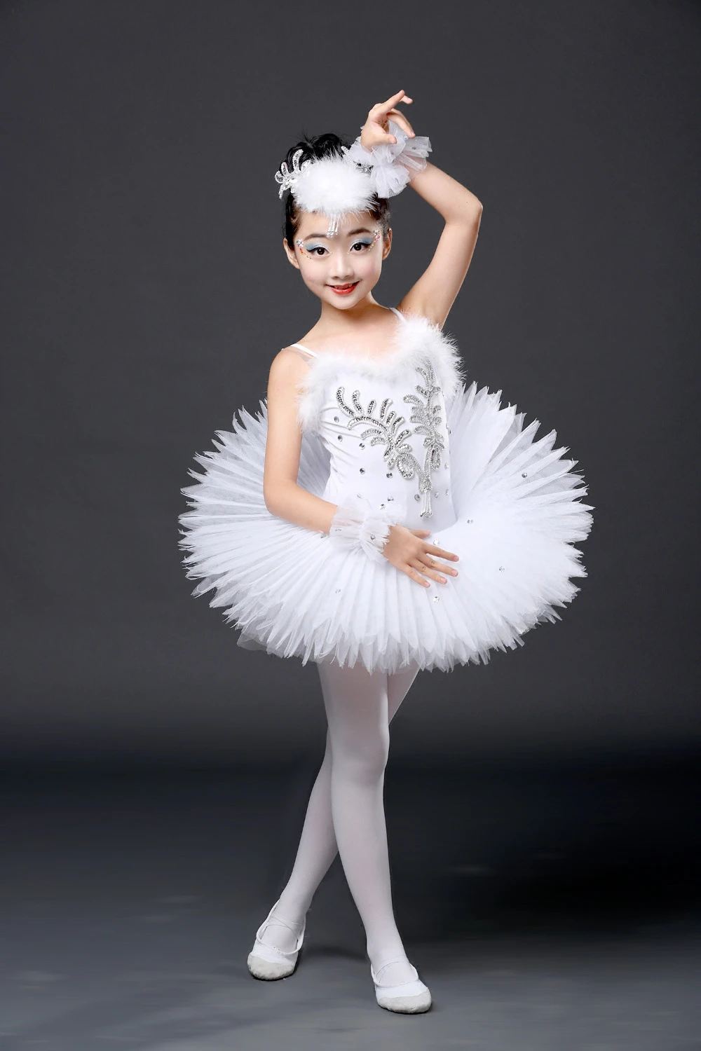 バレリーナスタイルのバレエドレス 子供用 新しい白いバレリーナ レース用バレエ衣装 Ballet Costumes Kids Swan Lake Ballet Costumesswan Lake Aliexpress