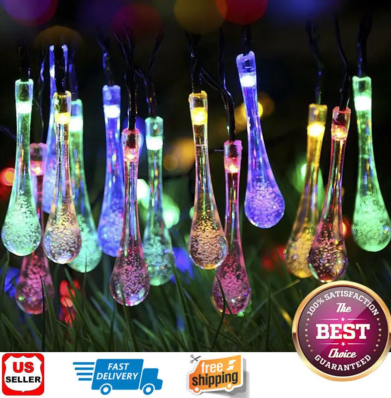 

Outdoor Solar Powered 30 LED String Light Garden Patio Yard Landscape Lamp Party