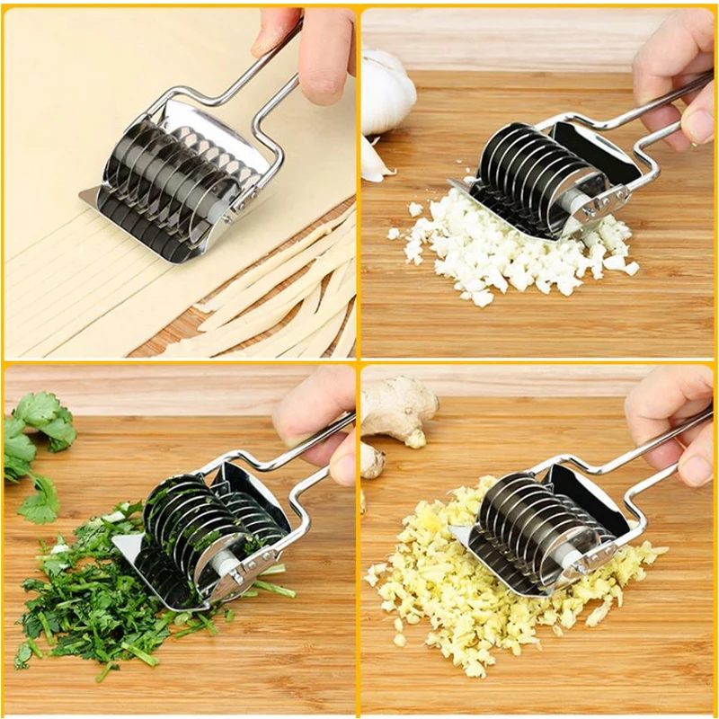 

Stainless Steel Noddle Onion Chopper Slicer Knife Cutter Garlic Coriander Vegetable Chopper Cooking Tools Kitchen Accessories