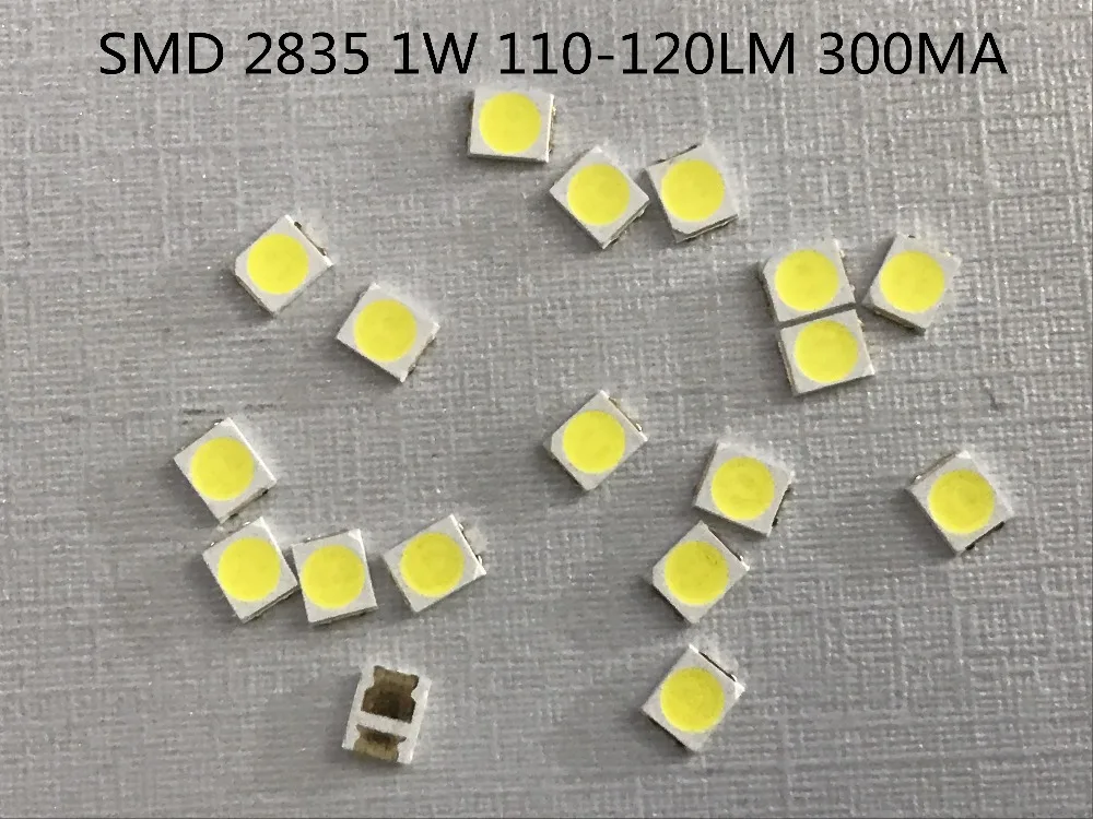 105-1010 шт> SMD СВЕТОДИОДНЫЙ 2835 чипы 1 Вт 3 в 6 в 9 в 18 в 30 в белый светильник с бусинами 0,5 Вт 1 Вт 130лм поверхностное крепление PCB светильник излучающий диодный светильник