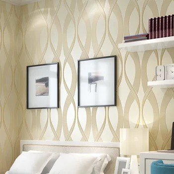 

Direct manufacturers 3D stereo environmental non-woven flocking thickened living room wallpaper bedroom TV background wallpaper