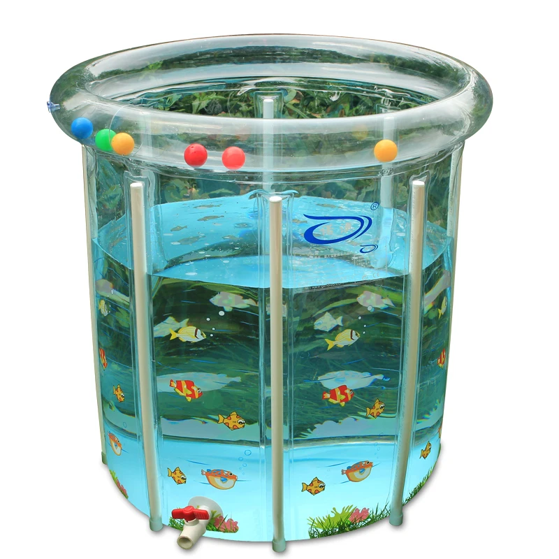 

New Newborn Baby Swimming Pool Baby Play Pool Thickened Insulation Transparent Support Swimming Pool Children Bath Tub