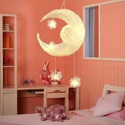Современные Люстры Moon Star светодиодный подвесной светильник сладкий Спальня блеск Hanglamp Кухонный инвентарь блеск детская комната лампы
