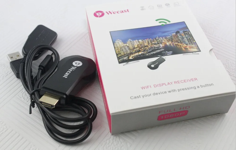 Горячие Wecast Ezcast Беспроводной Wi-Fi Dongle для 4,0 смартфон Tablet pc Поддержка Miracast DLNA Airplay Air зеркало