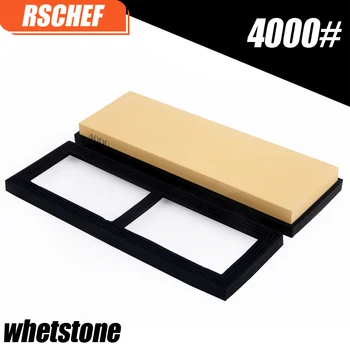 

RSCHEF 4000 grit whetstone fine grinding japanese knife sharpener sharpening stone oil honing knife stones water white corundum
