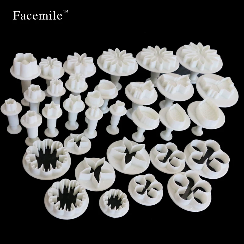 Facemile 33 шт. цветочный набор Плунжер для сахарной мастики резак торта инструмент