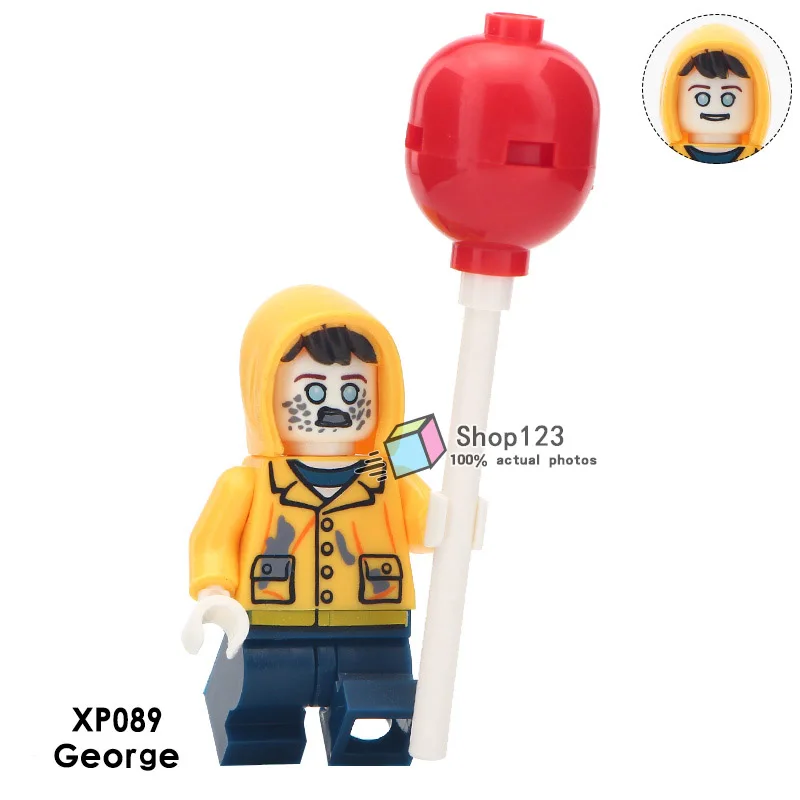 

Single Sale The Clown Action Figure Horror Film Pennywise Beverly George Model Building Blocks Christmas Gift Toys For Children