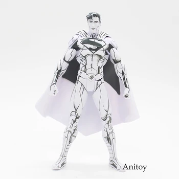 

Superman Line Drawing Blueline Edition Superman Doll PVC Action Figure Collectible Model Toy 16cm KT3912