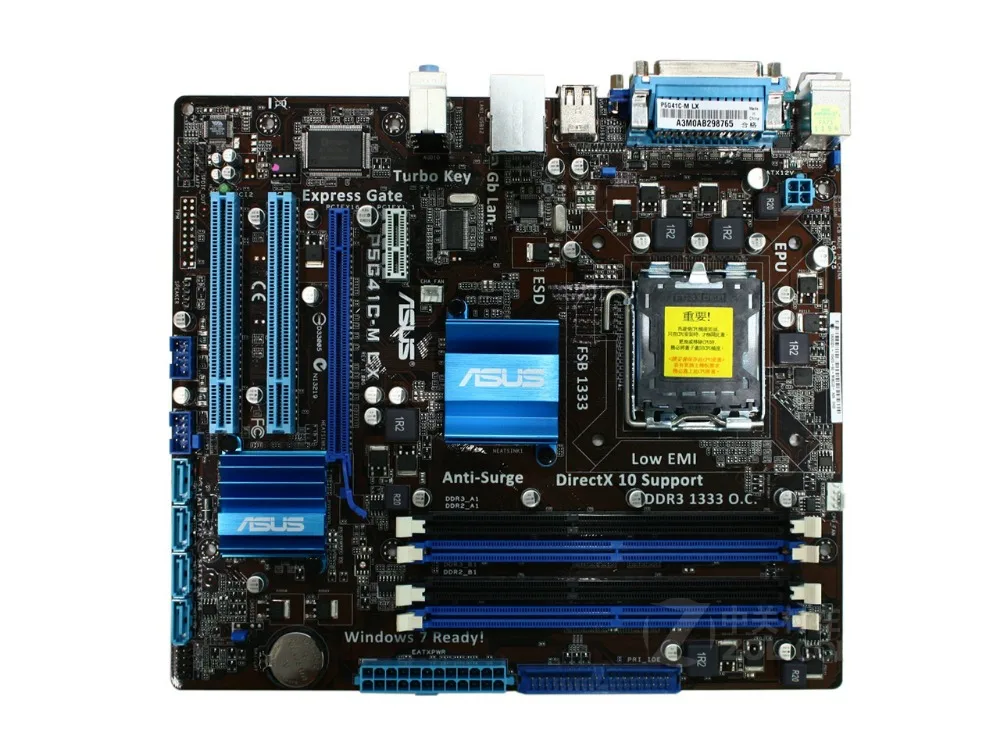

Free shipping original motherboard ASUS P5G41C-M LX DDR2 DDR3 LGA 775 All solid Desktop motherborad