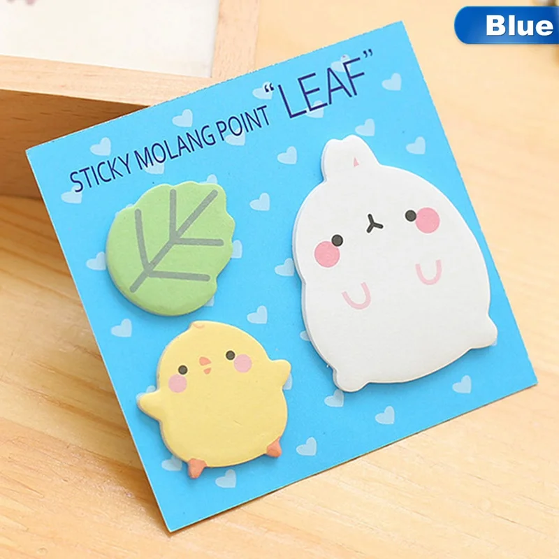 1 шт. Kawaii милый планировщик корейский Кролик животное липкий блокнот для заметок