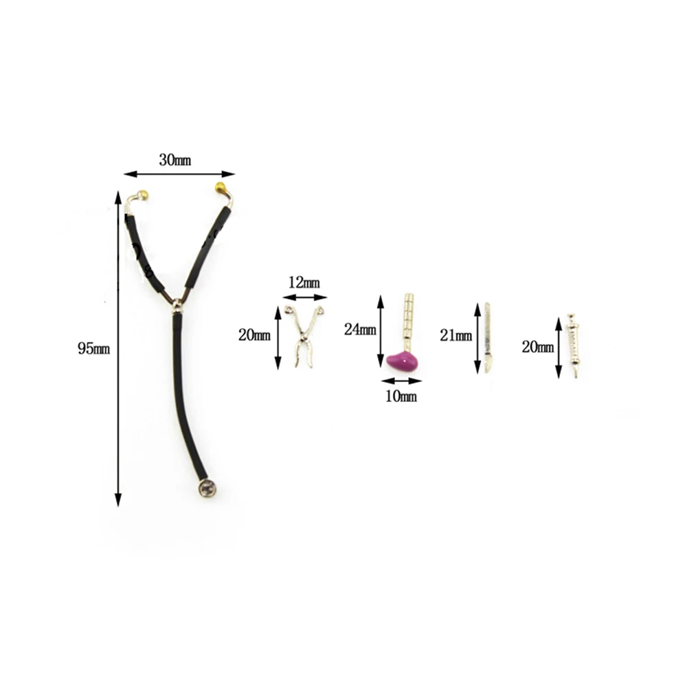 5 шт. 1/12 Миниатюрные аксессуары для кукольного домика, мини медицинское оборудование, имитационная мебель, модель доктора, игрушки для декора кукольного дома