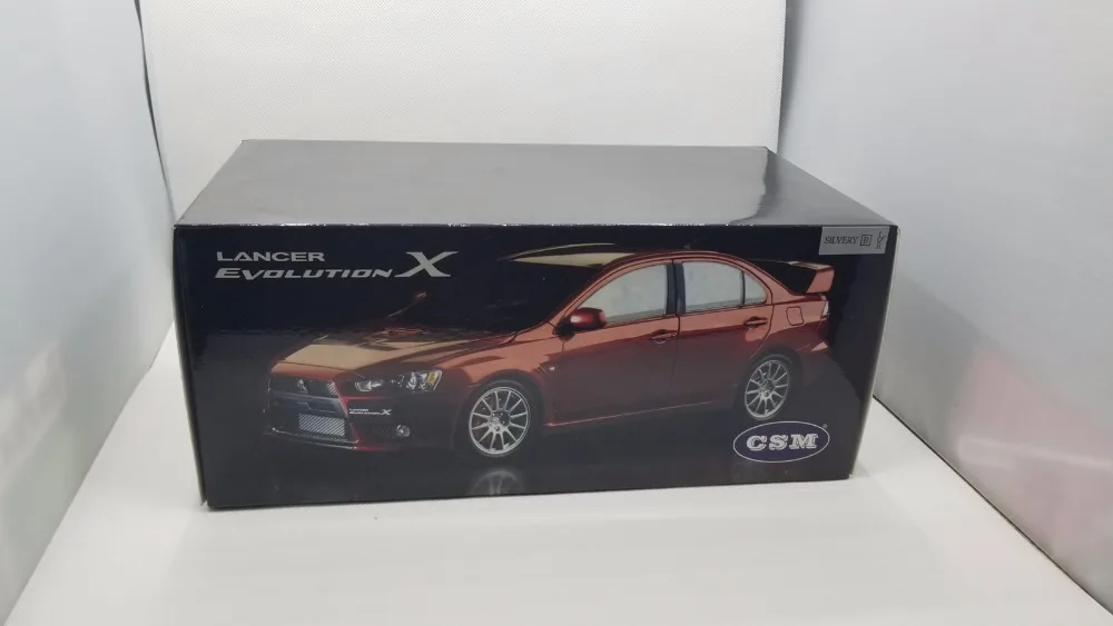 1:18 литая под давлением модель автомобиля для Mitsubishi Lancer EVO X 10(правый руль) черный редкая коллекция EVOLUTION X