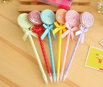

24PCS Lollipop pen souvenirs birthday party decorations kids supply colorful baby shower favors and cute gift