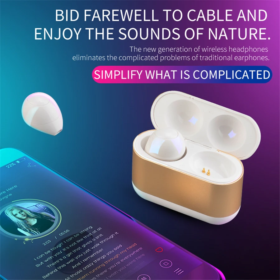 

2019 TWS B10 mini Earbuds with 700mAh charging box Stereo BT 5.0 Wireless Earphone Headset with Mic
