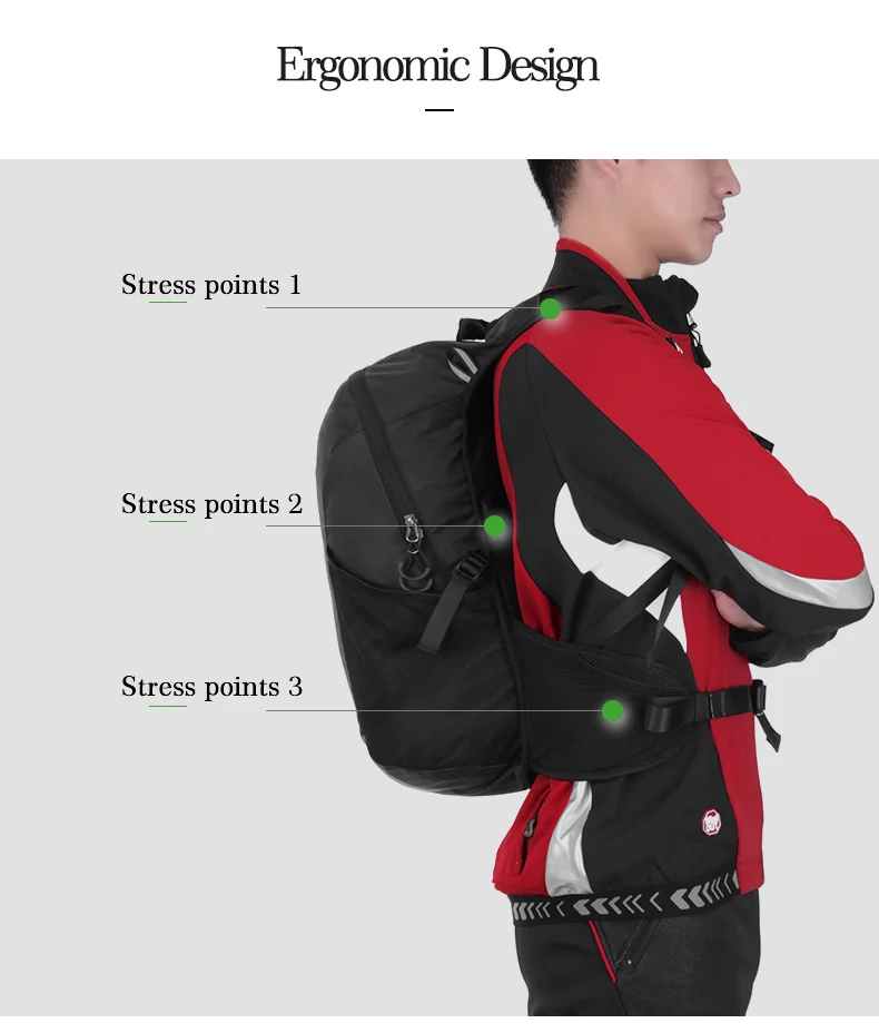 Top ROCKBROS High CapacityCycling Backpack Bicycle Rainproof Sport Bags Camping Outdoor Traveling Hiking Bags Breathable Backpack 3