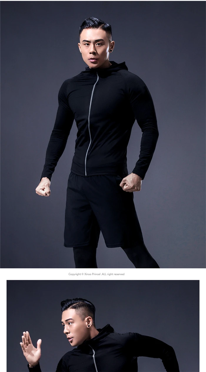 ternos de treinamento de fitness respirável jogging esportiva