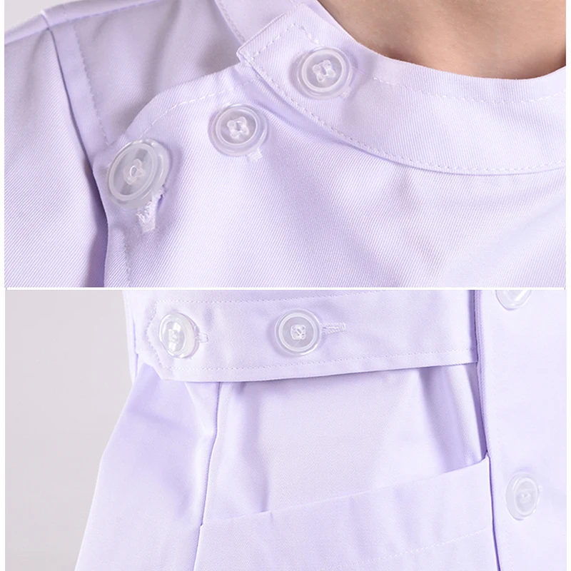 Rosa Laboratorio Cappotto Medico Abbigliamento Infermiera Ospedale Scienziato School Fancy Dress Costume per Gli Adulti di Usura del Lavoro Uniforme Delle Donne Scrub Set