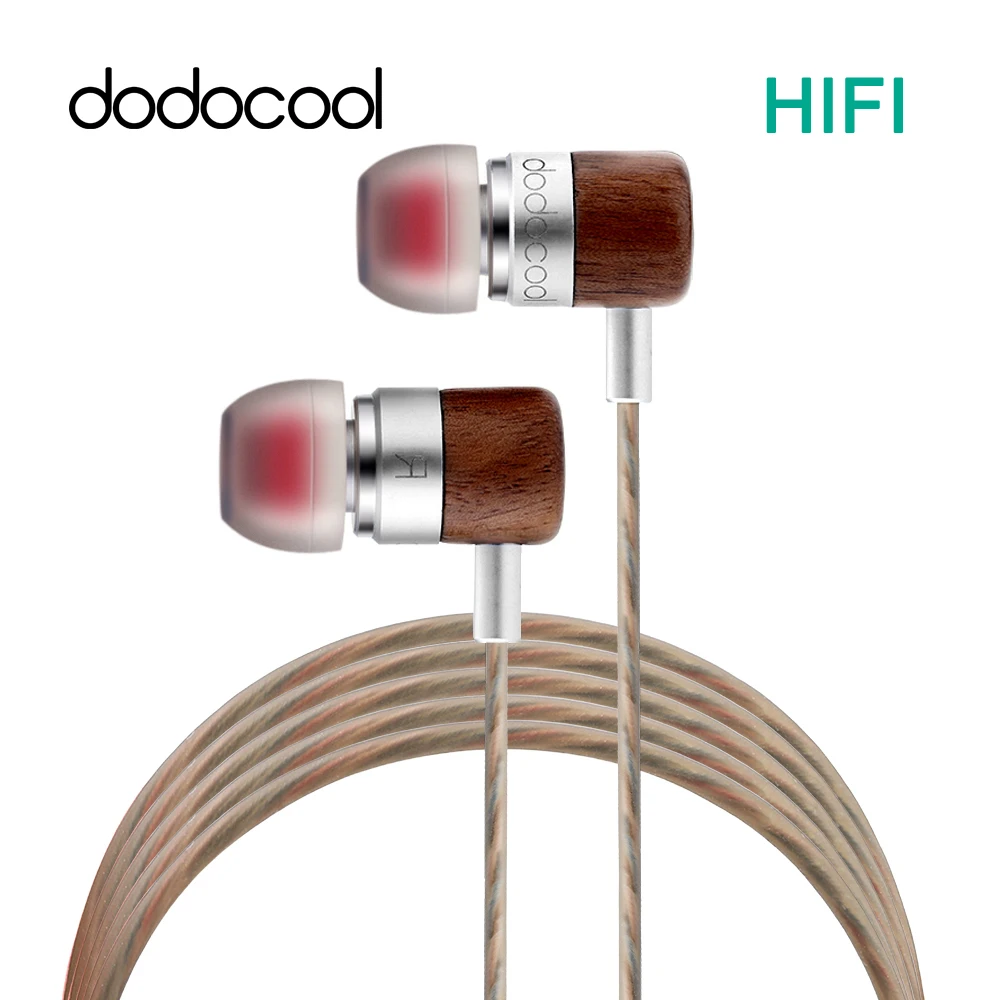 dodocool Earphone HiFi 3.5mm Gold Plated In Ear Earphones Moving Iron Coil Armature Dynamic