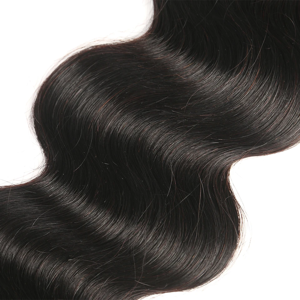 Sleek 360 синтетический Frontal шнурка волос с Комплект средства ухода за кожей волна перуанский натуральные волосы ткань 3 s