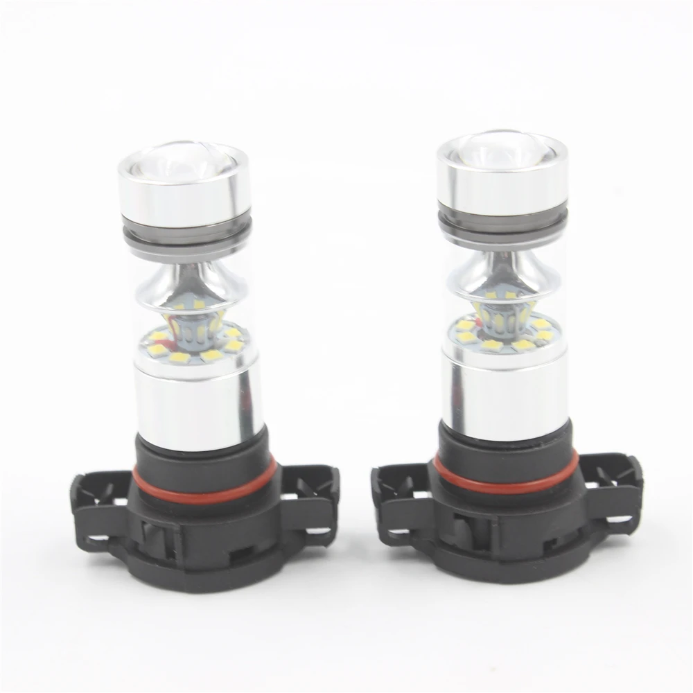 

2Pcs/1Lot High Power 100W PSX24W LED Light White 850LM Car Headlight Fog DRL Daytime Running Light Lamp Bulbs DC12V-24V