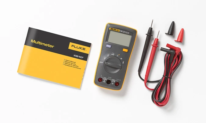 Fluke 101/101kit/106/107 Ручной цифровой автоматический Диапазон Цифровой мультиметр переменного тока/постоянного тока легко переносятся Мини цифровой мультиметр метр