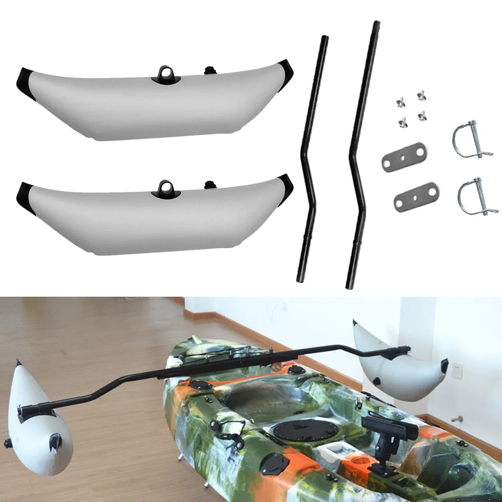 

Inflatable Boat Kayak Canoe Outrigger Stabilizer Standing Stabilizer Sidekick Standing Pole Water Float Pole Fishing Accessories