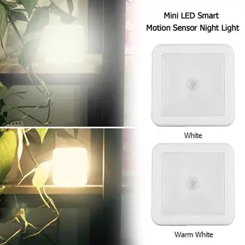 

Mini LED Smart Motion Sensor Night Light Wardrobe Cabinet Bedside Lamp