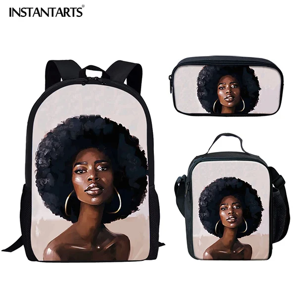 Backpacks Afrikan Girls Hairstyle Printed