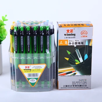 

Winning Retractable Ball Pens 36pcs/barrel 0.7mm Blue Ink Writing Posture Correction Ballpoint Pens for Student School Supplies