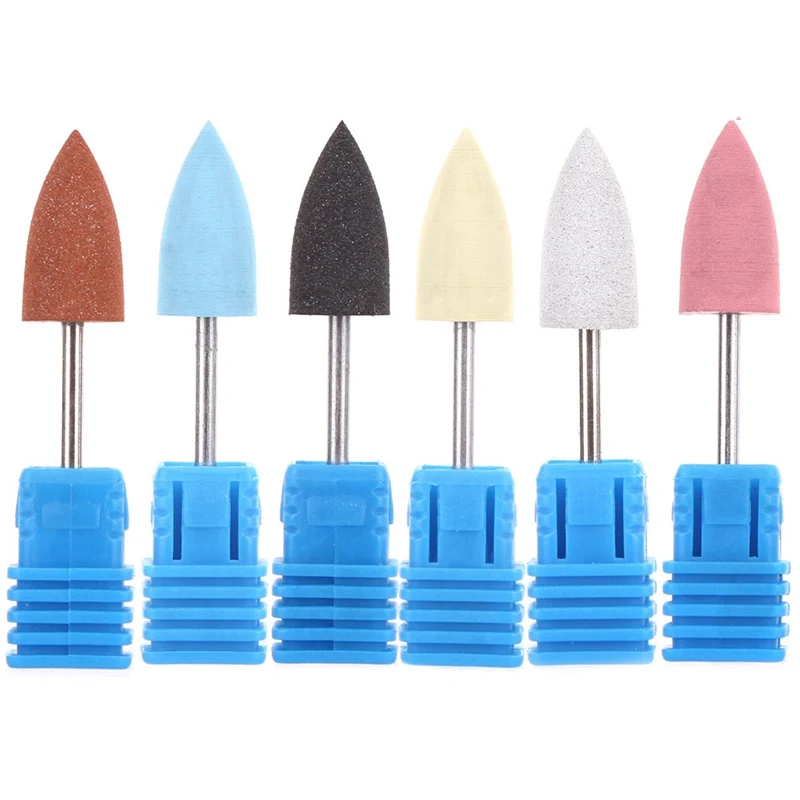 1Pc Ceramic Nail Drill Bit Quartz Nozzle Cutter Grinding Tapered Barrel